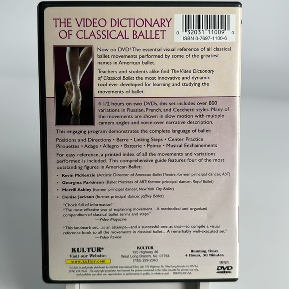 The Video Dictionary Of Classical Ballet on DVD. 2-Disc Set. - Picture 3 of 5